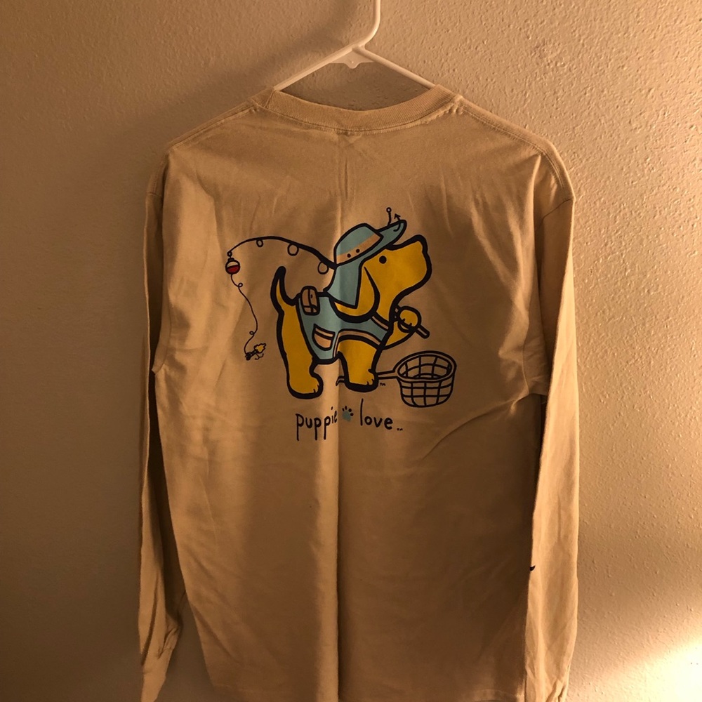 Cute puppy shirt. Long sleeve size medium